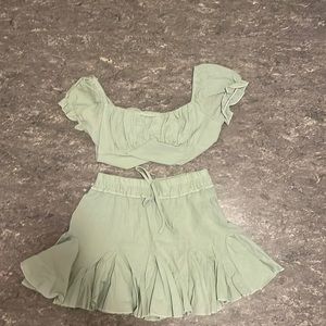 green 2 piece set